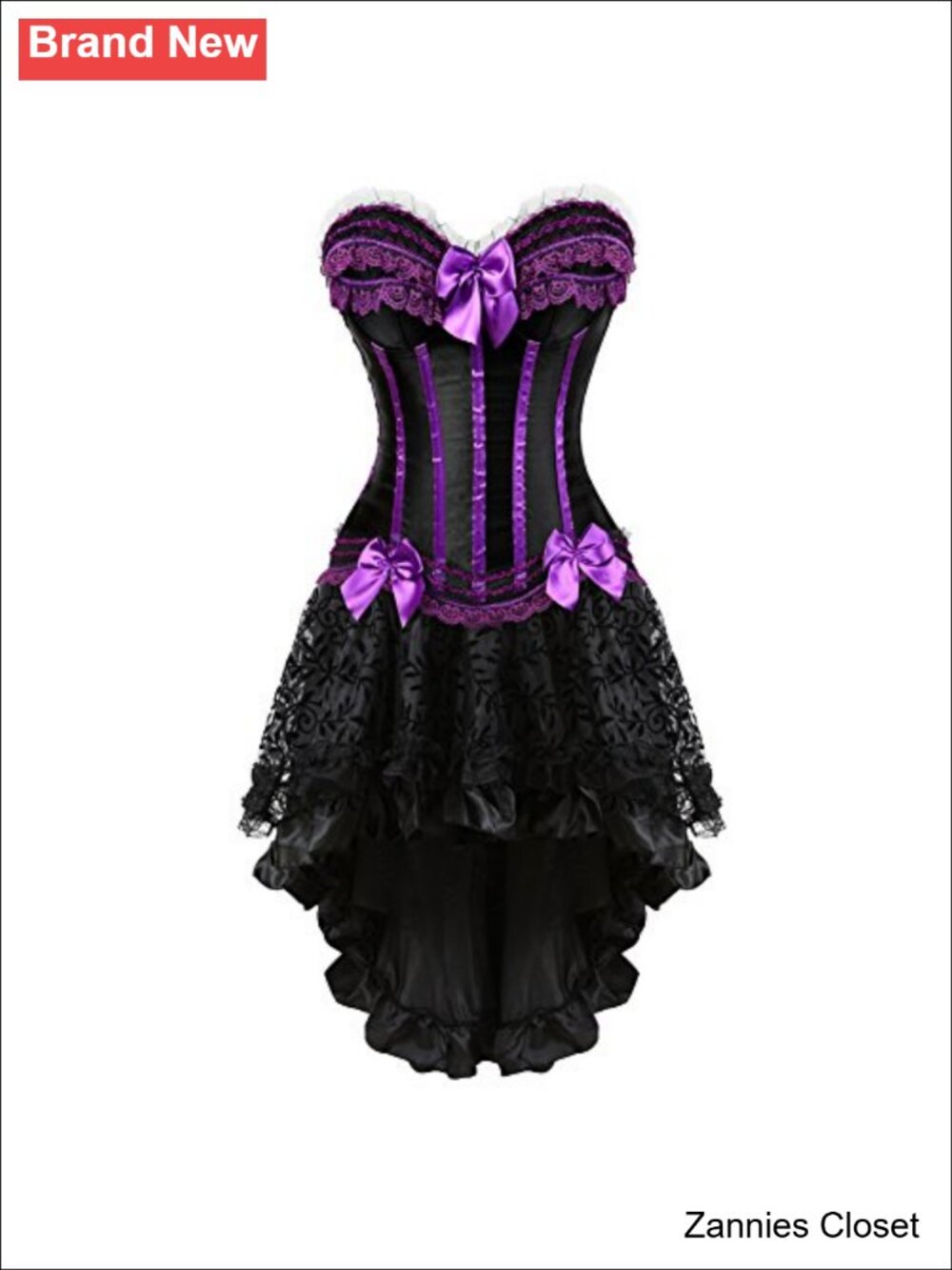 👻 Frawirshau Corset Skirt Set Steampunk Halloween Renaissance Costume